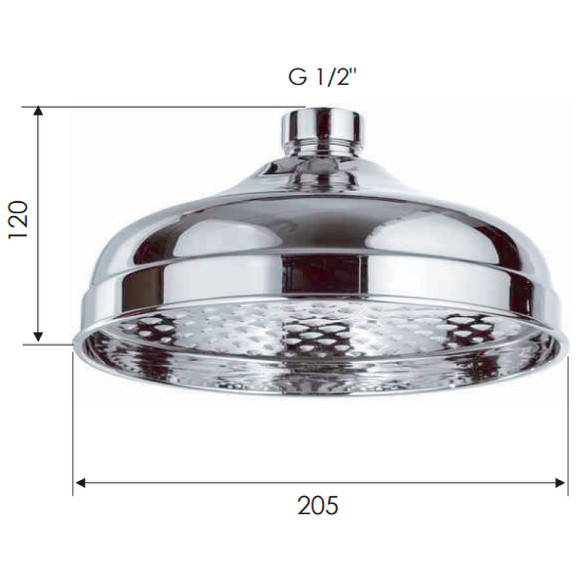 Верхний душ Remer 359B20VOx Бронза Верхний душ Remer 359B20VOx Бронза