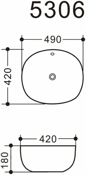 Раковина-чаша Art&Max 49 AM5306-W Белая Раковина-чаша Art&Max 49 AM5306-W Белая