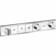 Смеситель для душа Hansgrohe RainSelect 15356400 c термостатом Белый Хром