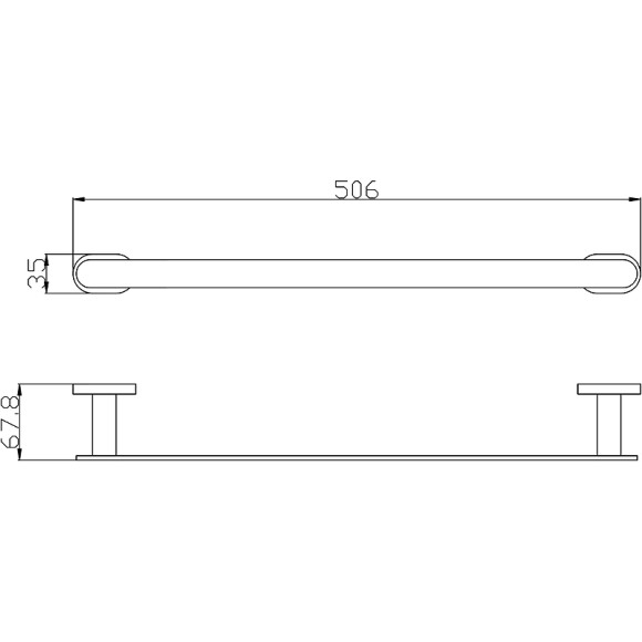 Полотенцедержатель Rav Slezak Yukon YUA0701/50CB Хром Белый Полотенцедержатель Rav Slezak Yukon YUA0701/50CB Хром Белый