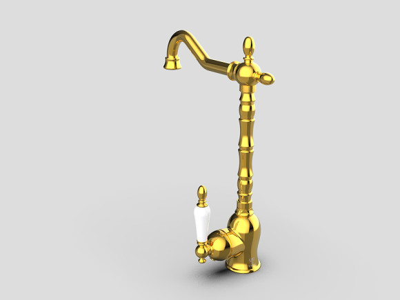 Смеситель для кухни GPD Retro Colored MTE180-A Золото Смеситель для кухни GPD Retro Colored MTE180-A Золото