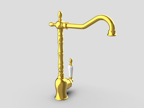 Смеситель для кухни GPD Retro Colored MTE180-A Золото Смеситель для кухни GPD Retro Colored MTE180-A Золото