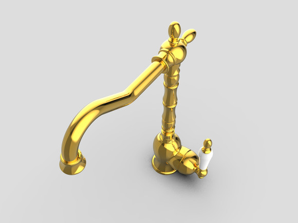 Смеситель для кухни GPD Retro Colored MTE180-A Золото Смеситель для кухни GPD Retro Colored MTE180-A Золото