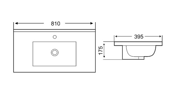 Раковина WeltWasser Deilbach 7517 80 10000005585 Белый глянец