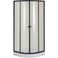 Душевой уголок Orange E01-090TB 90x90 профиль Черный стекло прозрачное