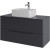 Тумба с раковиной Orange Line 100 Li-100TugMDF+B02-460W подвесная Графит матовый