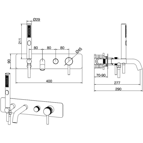 Смеситель для ванны Allen Brau Priority 5.31006-BN Никель брашированный Смеситель для ванны Allen Brau Priority 5.31006-BN Никель брашированный