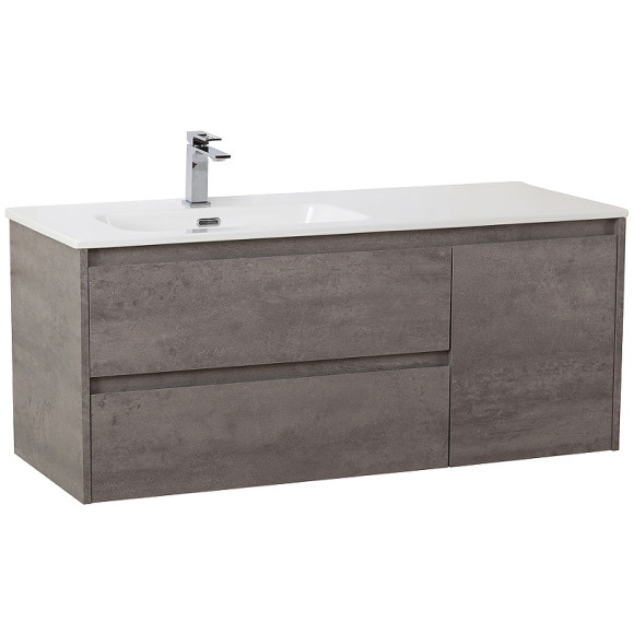 Тумба под раковину BelBagno Kraft 120 L KRAFT-1200-2C-1A-SO-CG-L подвесная Cemento Grigio Тумба под раковину BelBagno Kraft 120 L KRAFT-1200-2C-1A-SO-CG-L подвесная Cemento Grigio