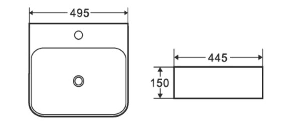 Раковина WeltWasser Elbach 2237 49 10000004580 Белый глянец Раковина WeltWasser Elbach 2237 49 10000004580 Белый глянец