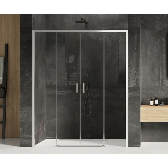 Душевая дверь New Trendy Prime Chrome 170 D-0337A профиль Хром стекло прозрачное Душевая дверь New Trendy Prime Chrome 170 D-0337A профиль Хром стекло прозрачное