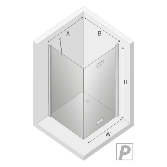 Душевой уголок New Trendy New Soleo Chrome 80х100 R D-0152A/D-0089B профиль Хром стекло прозрачное Душевой уголок New Trendy New Soleo Chrome 80х100 R D-0152A/D-0089B профиль Хром стекло прозрачное