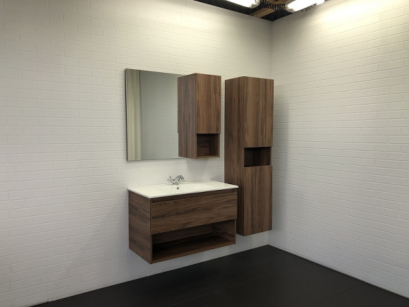 Шкаф пенал Comforty Бордо 40 00-00007266 подвесной Дуб темно-коричневый Шкаф пенал Comforty Бордо 40 00-00007266 подвесной Дуб темно-коричневый