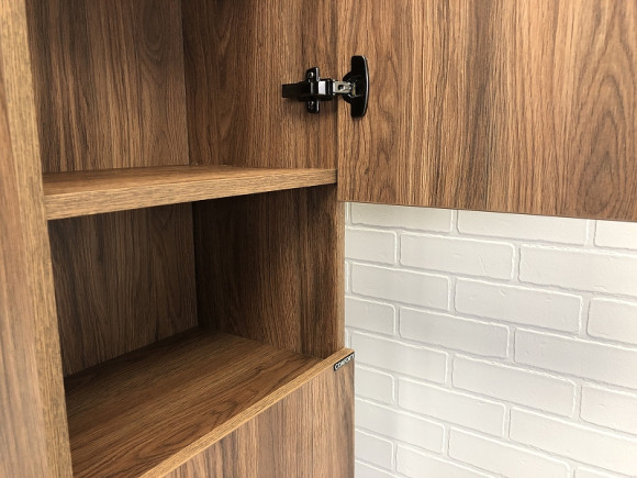 Шкаф пенал Comforty Бордо 40 00-00007266 подвесной Дуб темно-коричневый Шкаф пенал Comforty Бордо 40 00-00007266 подвесной Дуб темно-коричневый