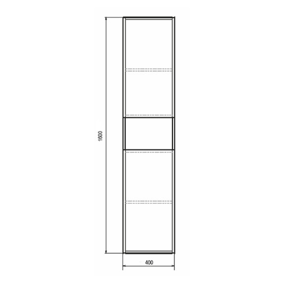 Шкаф пенал Comforty Бордо 40 00-00007266 подвесной Дуб темно-коричневый Шкаф пенал Comforty Бордо 40 00-00007266 подвесной Дуб темно-коричневый