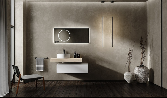 Тумба Jorno Modulare 100 Mdlr.01.100/P/W/JR подвесная Белая