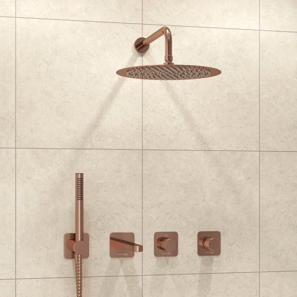 Душевая система WasserKRAFT Paar A8851.310.311.338.330.290.292.291 Розовое золото