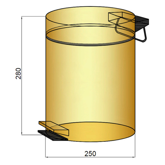 Ведро для мусора Boheme Medici 10630 Бронза Ведро для мусора Boheme Medici 10630 Бронза