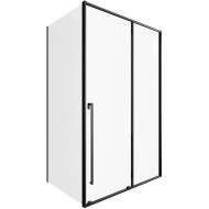 Душевой уголок Allen Brau Fantasy 130x100 3.11007.31 + 3.11014.31 профиль Черный матовый стекло прозрачное