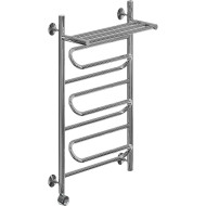 Электрический полотенцесушитель Ника Curve ЛZ ВП 80/40 с полкой Хром