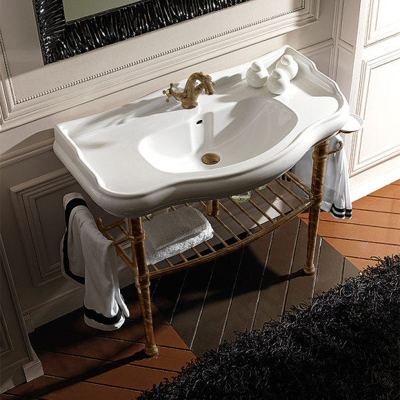 Консоль под раковину Kerasan Retro 100 730093 Бронза