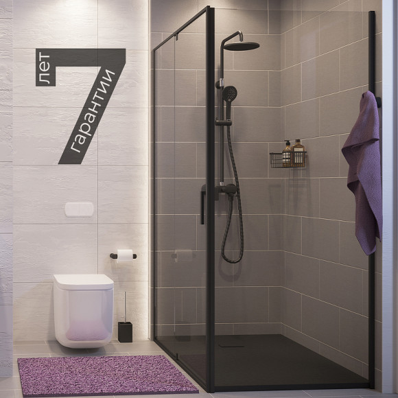 Душевой уголок WasserKRAFT Elbe 120х90 74P07 профиль Черный матовый стекло прозрачное Душевой уголок WasserKRAFT Elbe 120х90 74P07 профиль Черный матовый стекло прозрачное