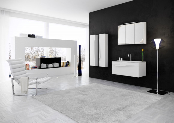 Шкаф пенал Clarberg Papyrus 35 PAP0535 Белый