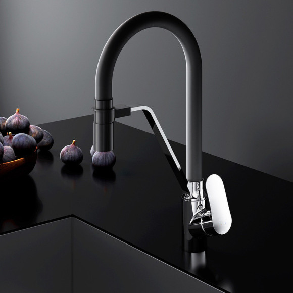 Смеситель для кухни AM.PM Like F8007802 Хром Черный Смеситель для кухни AM.PM Like F8007802 Хром Черный