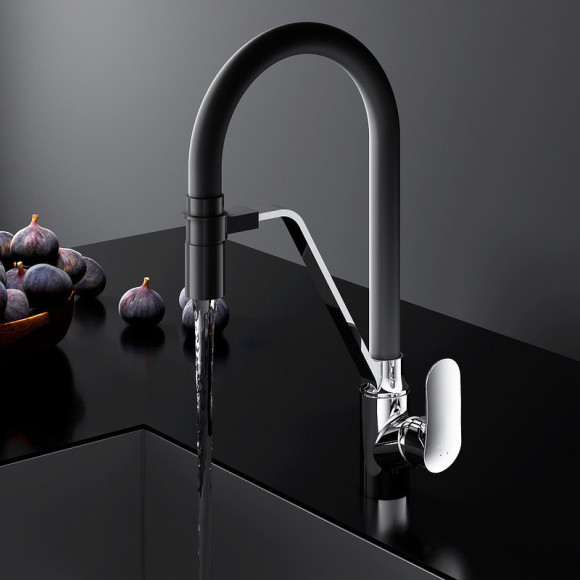 Смеситель для кухни AM.PM Like F8007802 Хром Черный Смеситель для кухни AM.PM Like F8007802 Хром Черный