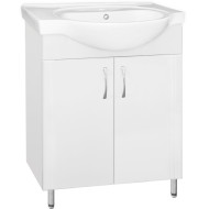 Тумба под раковину Style Line Эко Стандарт 23 Эрика 70 Белый глянец
