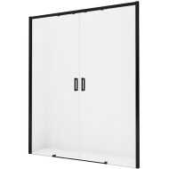 Душевая дверь New Trendy Prime Black 190 D-0346A профиль Черный стекло прозрачное Душевая дверь New Trendy Prime Black 190 D-0346A профиль Черный стекло прозрачное