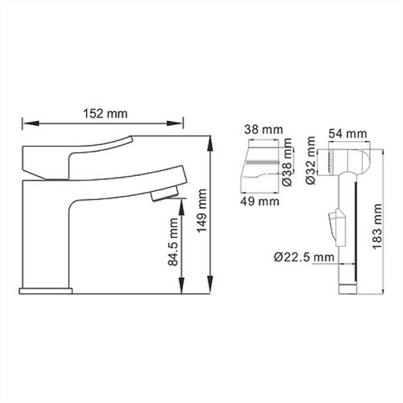 Смеситель для раковины WasserKRAFT Aller 1068 Хром