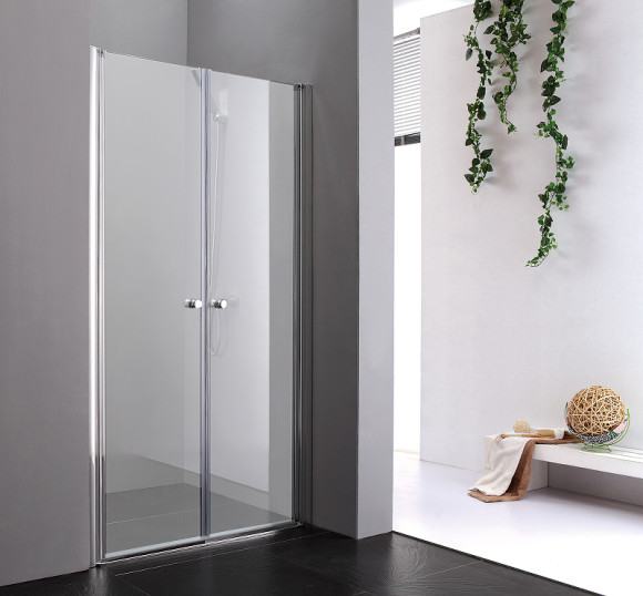 Душевая дверь Cezares Elena 115 ELENA-W-B-2-115-P-Cr профиль Хром стекло рифленое