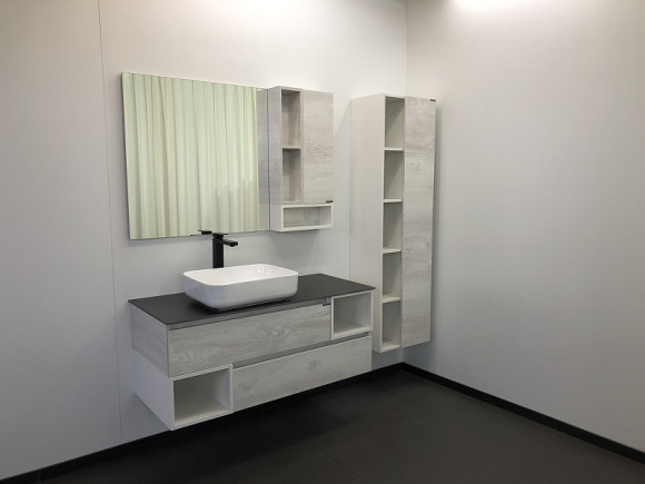 Шкаф пенал Comforty Прага 45 00004136272 подвесной Дуб белый