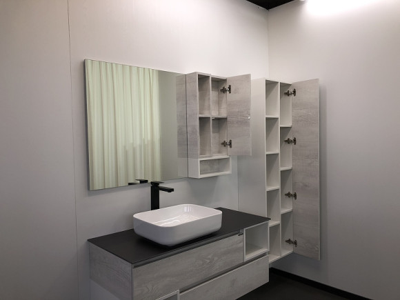 Шкаф пенал Comforty Прага 45 00004136272 подвесной Дуб белый