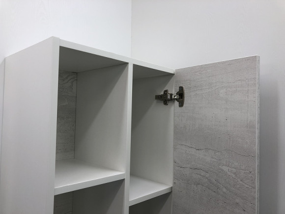 Шкаф пенал Comforty Прага 45 00004136272 подвесной Дуб белый