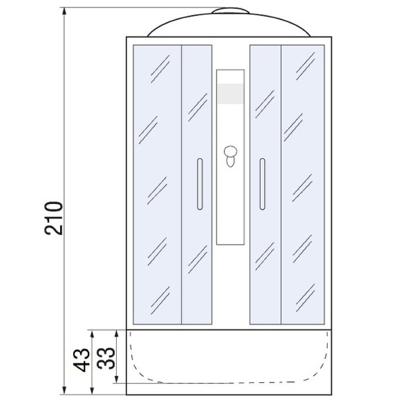 Душевая кабина River Rein 90x90 МТ 10000000199 с поддоном Душевая кабина River Rein 90x90 МТ 10000000199 с поддоном