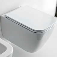 Унитаз Scarabeo Teorema 2.0 5126/CL подвесной без сиденья Унитаз Scarabeo Teorema 2.0 5126/CL подвесной без сиденья