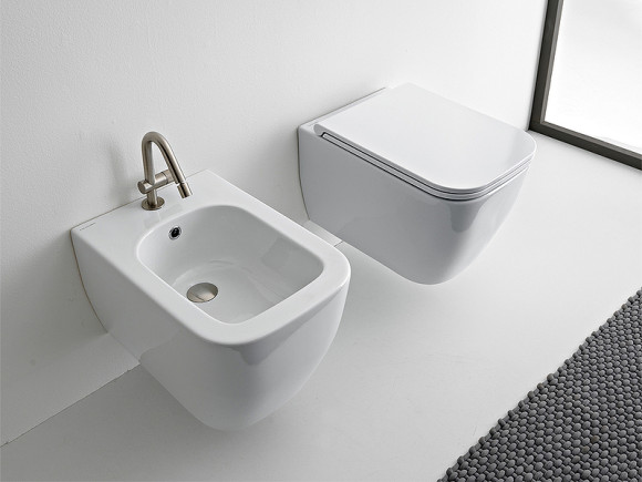 Унитаз Scarabeo Teorema 2.0 5126/CL подвесной без сиденья Унитаз Scarabeo Teorema 2.0 5126/CL подвесной без сиденья