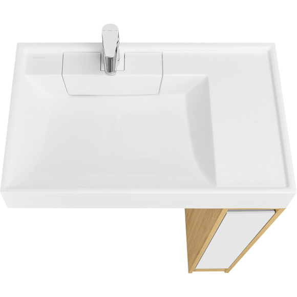 Тумба под раковину Aquaton Лондри 80 1A267101LH0C0 Дуб Сантана без фасада