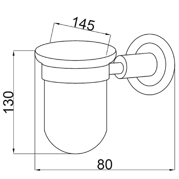 Стакан для зубных щеток Boheme Murano 10904-GR-CR Хром Бирюзовый