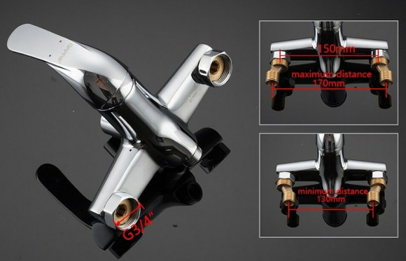 Смеситель для ванны Gappo G35 G2235 универсальный Хром