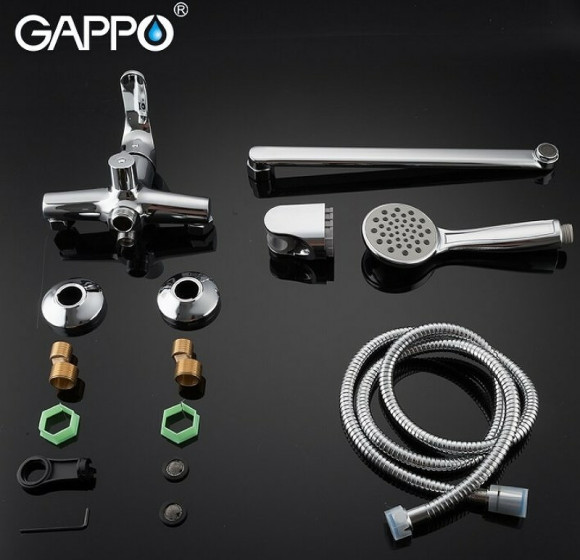 Смеситель для ванны Gappo G35 G2235 универсальный Хром