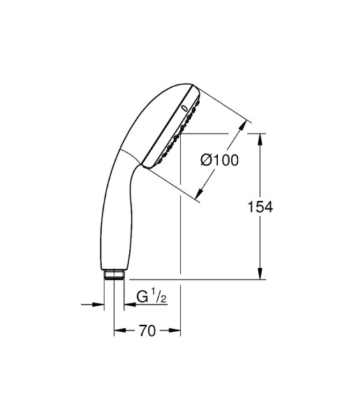 Ручной душ Grohe Tempesta New 27923001 Хром Ручной душ Grohe Tempesta New 27923001 Хром