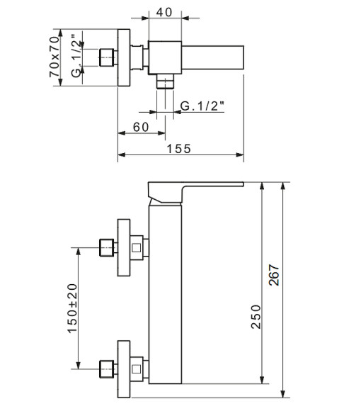 Смеситель для душа Migliore Kvant 18773 Хром