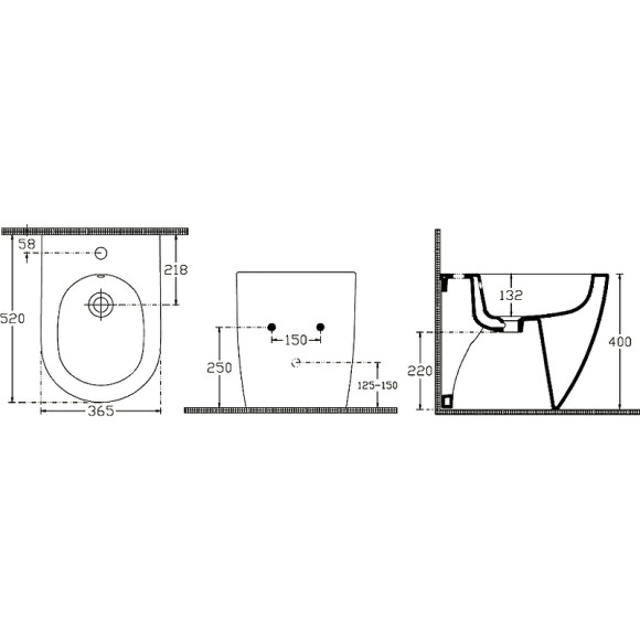 Унитаз Allen Brau Reality 4.32004.20 приставной Белый без сиденья
