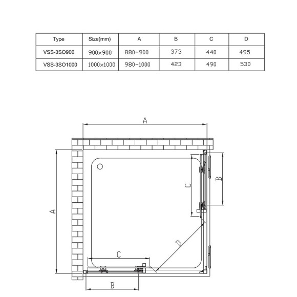 Душевой уголок Vincea Soft 100x100 VSS-3SO100CLB профиль Черный стекло прозрачное Душевой уголок Vincea Soft 100x100 VSS-3SO100CLB профиль Черный стекло прозрачное
