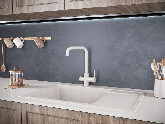 Смеситель для кухни Paulmark Logas Lo213021-328 Бежевый