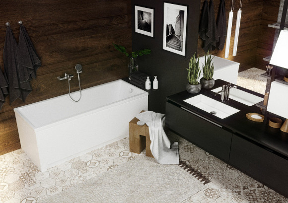 Акриловая ванна Aquatek Eco-friendly Лайма 150х70 LAI150-0000001 без панелей, каркаса и слив-перелива