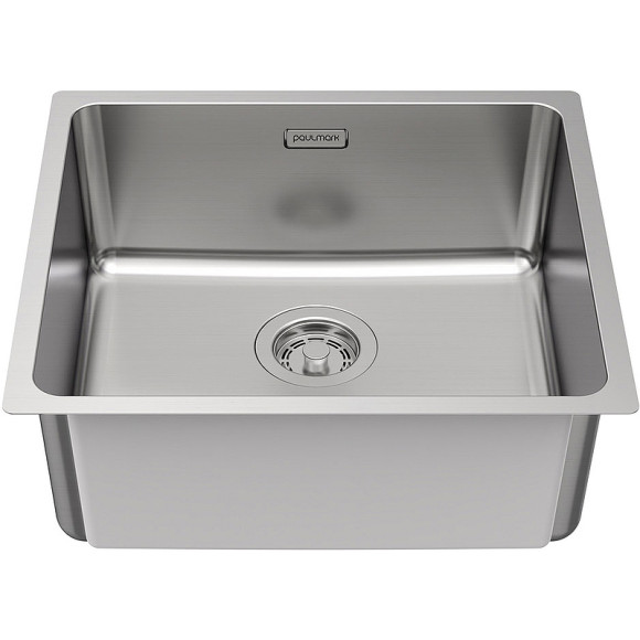 Кухонная мойка Paulmark Yuni 49 Uni YU49-BS Брашированная нержавеющая сталь Кухонная мойка Paulmark Yuni 49 Uni YU49-BS Брашированная нержавеющая сталь