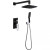Душевая система Boheme Venturo 374-B Черная Хром